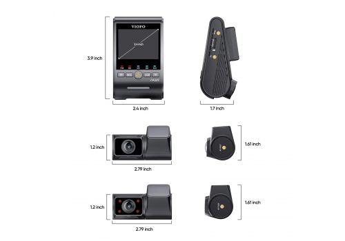 VIOFO Dash Cam A329S 3 Channel - 4K, HDR, Triple Sony STARVIS 2, GPS, Bluetooth, FOV Fisheye Cabin, image , 5 image