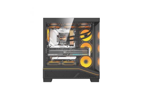 Darkflash Case ATX - K430 Black - 6 x 120 mm A-RGB fans included, USB-C, image _ab__is.image_number.default