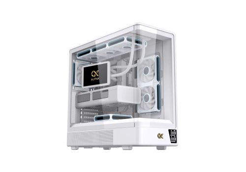 Xigmatek Case EATX - Moon DGT Arctic, image , 3 image