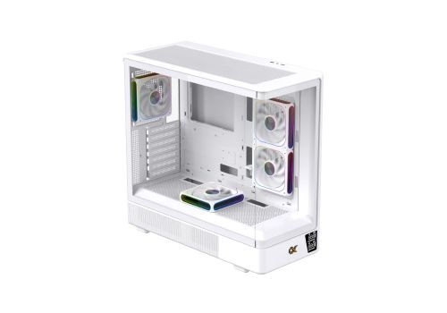 Xigmatek Case EATX - Moon DGT Arctic, image , 4 image