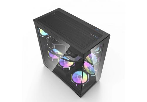 Darkflash Case ATX - DS900 Black - 7 x 120 mm A-RGB fans included, USB-C, image , 3 image