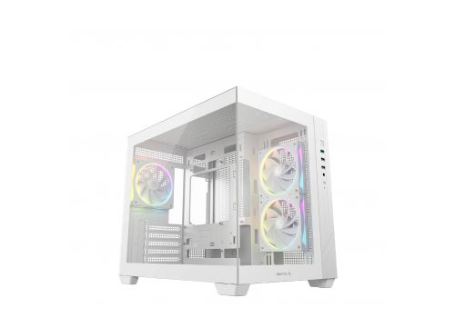 DeepCool Case mATX - CG330 3F WH - 3 ARGB Fans, image 