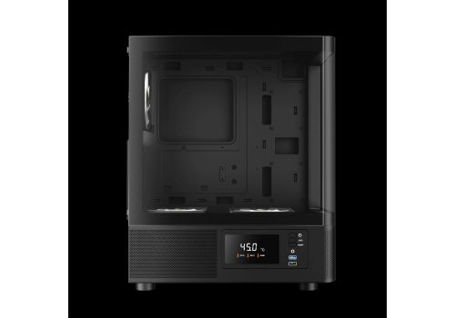 Gamdias Case ATX - ATLAS E2 - 3 x 120 mm A-RGB, Digital Display, Curved Glass, image _ab__is.image_number.default