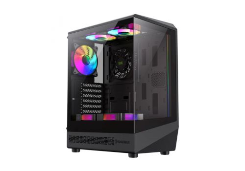 Gamemax Case ATX - Vista COC AB - 5 x 120 mm A-RGB Fans, MB Plate COC Fan, image 