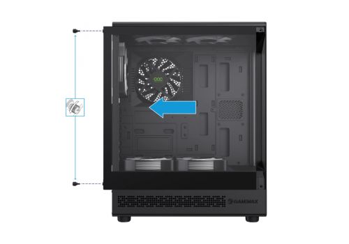 Gamemax Case ATX - Vista COC AB - 5 x 120 mm A-RGB Fans, MB Plate COC Fan, image _ab__is.image_number.default