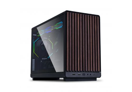 Lian Li Case mATX - DAN Cases A3 Wood - Black, image 