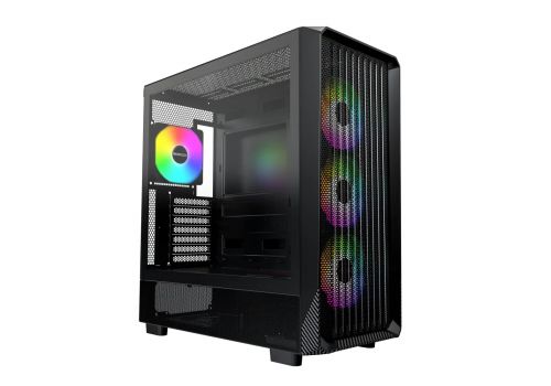 Montech Case ATX - X5 (B) - 4 A-RGB fans, USB-C, image 