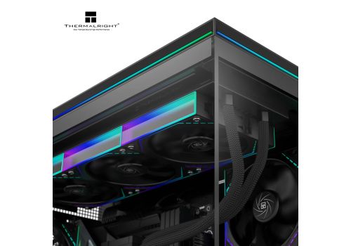 Thermalright Case mATX - TL-M10 Black - 4 x 120 mm ARGB included, USB-C, image , 3 image