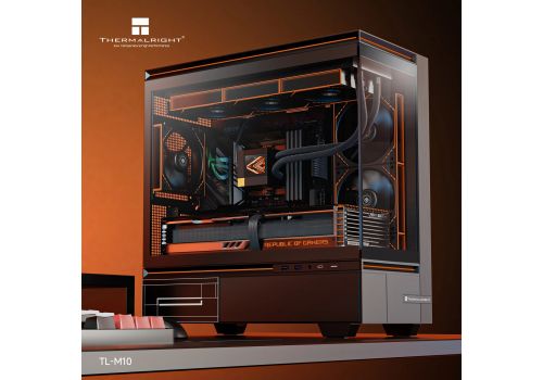 Thermalright Case mATX - TL-M10 Black - 4 x 120 mm ARGB included, USB-C, image , 4 image