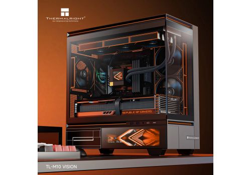 Thermalright Case mATX - TL-M10 Vision Black - 4 x 120 mm ARGB included, 9.16 inch LCD Display, USB-C, image _ab__is.image_number.default