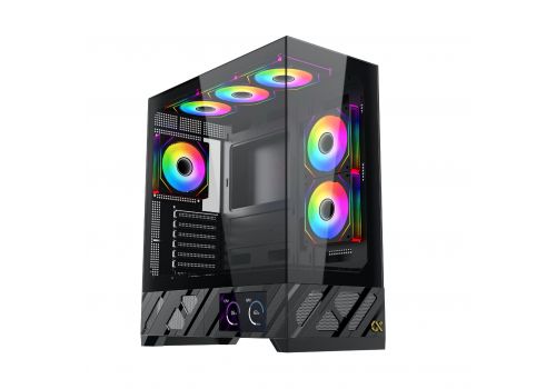 Xigmatek Case E-ATX - Alphard Pro - 6 inch LCD Display, 6 ARGB Fans, image 
