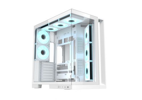 Xigmatek Case ATX - Aqua 7 Arctic - 8 ARGB Fans, USB-C, image _ab__is.image_number.default