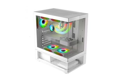 1stPlayer Case ATX - MIKU Mi7-A White - Reversed fans included, image , 2 image