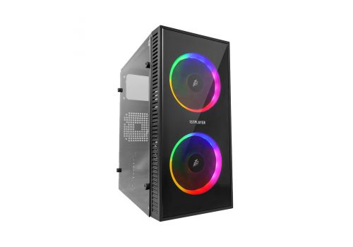 1stPlayer Gaming Case mATX - X1 RGB - 3 Fans included, image 