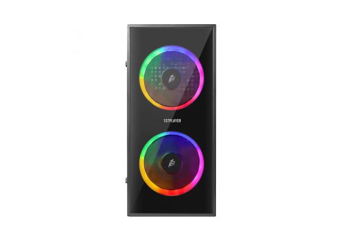 1stPlayer Gaming Case mATX - X1 RGB - 3 Fans included, image _ab__is.image_number.default
