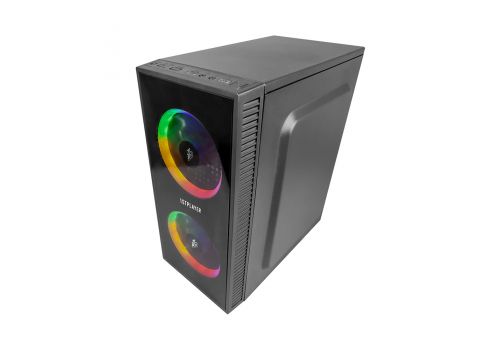 1stPlayer Gaming Case mATX - X1 RGB - 3 Fans included, image _ab__is.image_number.default