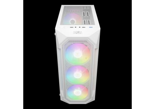 Gamdias Case ATX - AURA GC1 Elite White - Mesh, RGB, Tempered Glass, image _ab__is.image_number.default