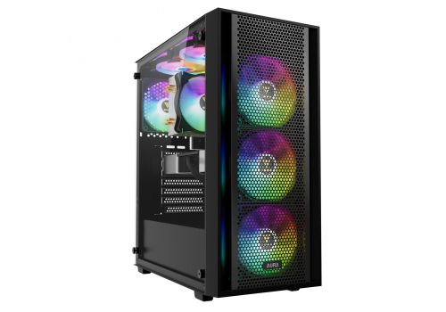 Gamdias Case ATX - AURA GC2 Elite - Mesh, RGB, Tempered Glass, image 