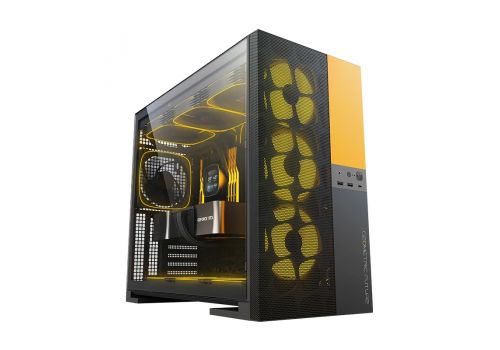 Geometric Future Case EATX - Model 5 Vent Black/Yellow, image , 2 image