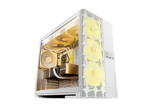 Geometric Future Case EATX - Model 5 Vent White - 5 x 140 mm aRGB fans included, image 