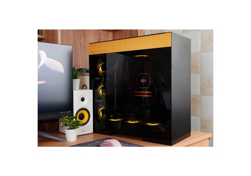 Geometric Future Case EATX - Model 8 Dharma Black/Gold, image , 4 image