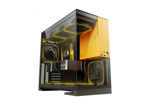 Geometric Future Case EATX - Model 5 Black/Yellow, image _ab__is.image_number.default