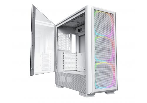 Montech SKY TWO GX, Mid-tower Case, TG, 3x140mm ARGB Fans, White, image 