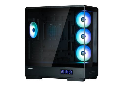 Zalman Case ATX - P50 DS Black - Digital Display, Addressable RGB, image _ab__is.image_number.default
