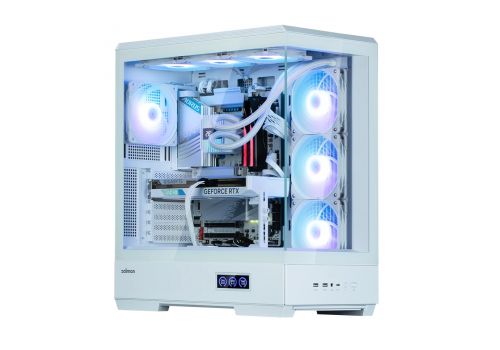 Zalman Case ATX - P50 DS White - Digital Display, Addressable RGB, image , 5 image