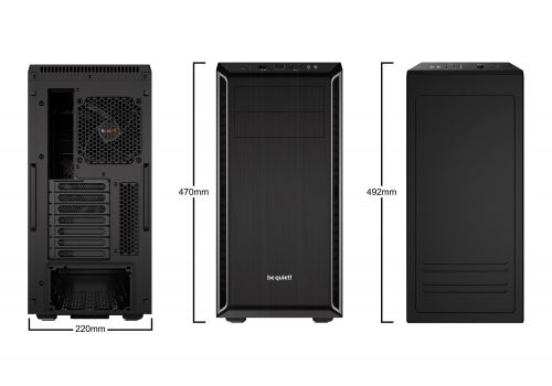 be quiet! Case ATX - Pure Base 600 Silver, image , 2 image