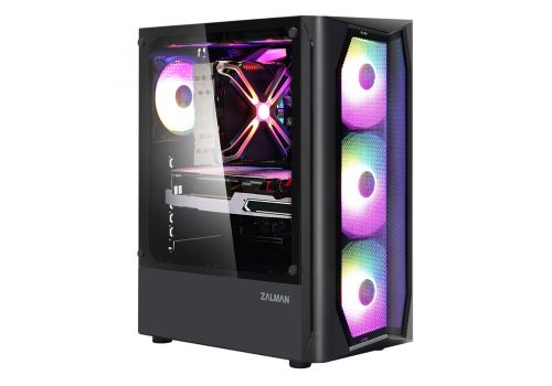 Zalman Case ATX - N4 - RGB, Tempered Glass, image _ab__is.image_number.default