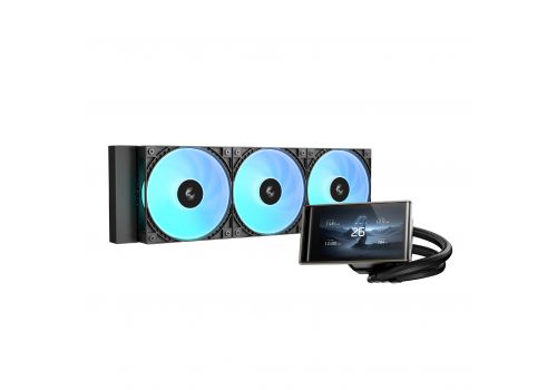 DeepCool Water Cooling LT360 VISION ARGB - 4.5 inch IPS LCD screen - LGA1851/AM5, image 