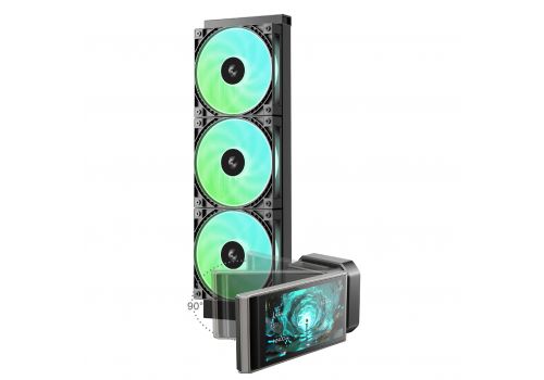 DeepCool Water Cooling LT360 VISION ARGB - 4.5 inch IPS LCD screen - LGA1851/AM5, image _ab__is.image_number.default