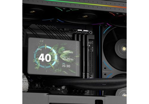 Thermalright Water Cooling WONDER VISION 360 UB ARGB Black - 6.67 inch Curve OLED Display, image , 4 image