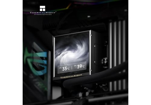 Thermalright Water Cooling Peerless Vision 360 ARGB Black - 3.95 inch IPS LCD Display, image , 4 image