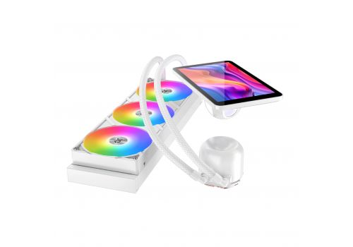 Xigmatek Water Cooling Connect Pro 360 Arctic - 7 inch Magnetic LCD Display, image , 3 image