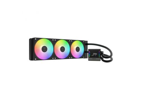 Gamdias Water Cooling Chione E4-360 - LCD Screen, A-RGB, image 