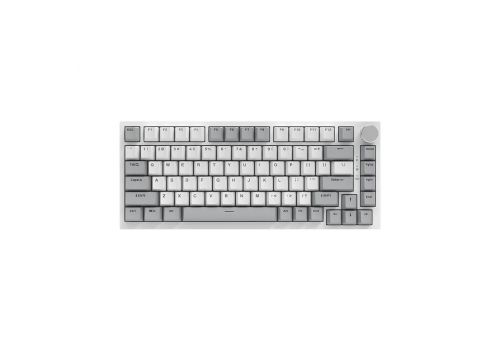 Ajazz Gaming Mechanical Keyboard AK820 - AS Red Switch [Linear] (English US), Gray White, White Light, image 