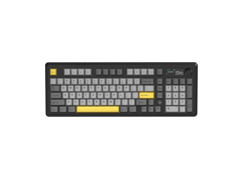 Ajazz Wireless Gaming Mechanical Keyboard AK980 V2 - Gift Switch [Linear] (English US), Black, Gray, image , 2 image