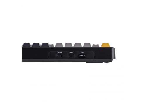 Aula Wireless Gaming Mechanical Keyboard F108 PRO - Volcanic Switch [Linear] (English US), Black, Gray, image _ab__is.image_number.default