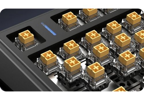 Aula Wireless Gaming Mechanical Keyboard F75HE - Black King Magnetic Switch [Linear] (English US), Black, Gray, image _ab__is.image_number.default