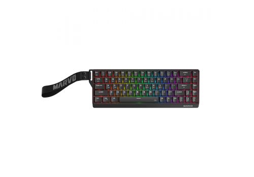 Marvo Wireless Gaming Mechanical keyboard Saber 65W KG965W - 1K, Banana Crystal [Linear], (English US), image 