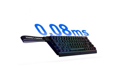 MCHOSE Gaming Mechanical Keyboard Ace 68 - 8K, Ice Blue Magnetic Switch [Linear] (English US), White, image _ab__is.image_number.default