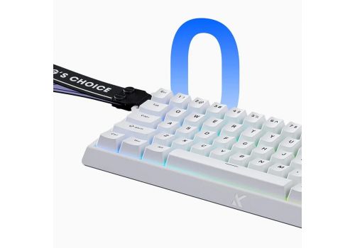 MCHOSE Gaming Mechanical Keyboard Ace 68 - 8K, Ice Blue Magnetic Switch [Linear] (English US), White, image _ab__is.image_number.default