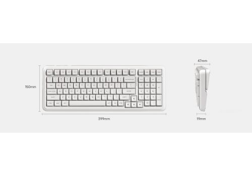 MCHOSE Wireless Gaming Mechanical Keyboard MC-K99 V3 - Icy Creamsicle Switch [Linear] (English US), Glacier Gradient, image , 5 image