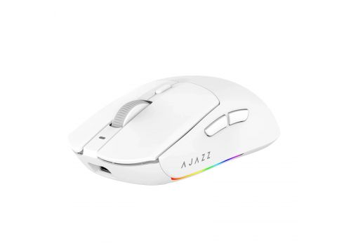 Ajazz AJ139 V2 MC - Wireless Gaming Mouse - 1K, Magnetic Charging Dock, White, image _ab__is.image_number.default