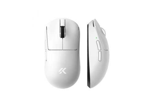 MCHOSE A7 V2 Ultra White - Wireless Gaming Mouse - Dual 8K, Omron Mechanical, image 