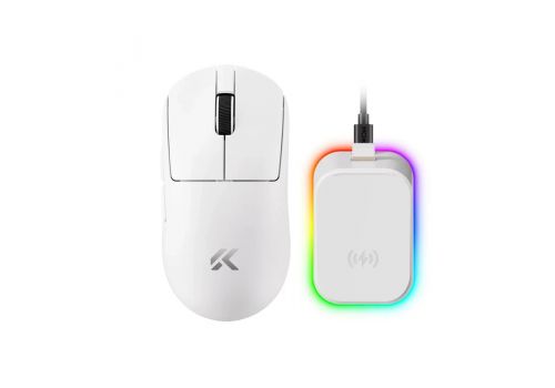 MCHOSE A7 V2 Ultra White - Wireless Gaming Mouse - Dual 8K, Omron Mechanical, image _ab__is.image_number.default