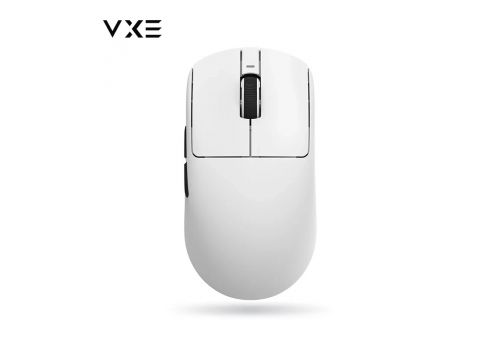 VXE Wireless Gaming Mouse Dragonfly R1 1K - Huano Ice Berry Pink Dot Switches, White, image 